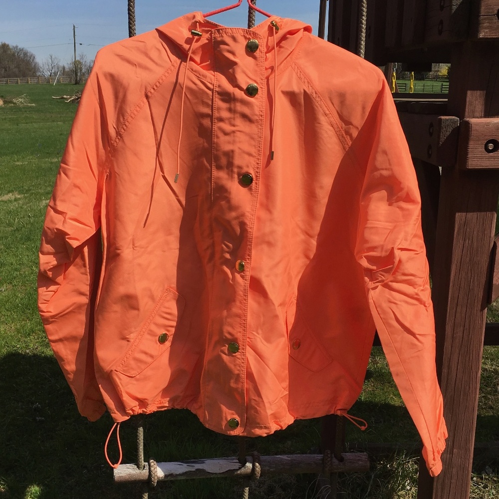 Chaps Salmon Windbreaker With Hood
